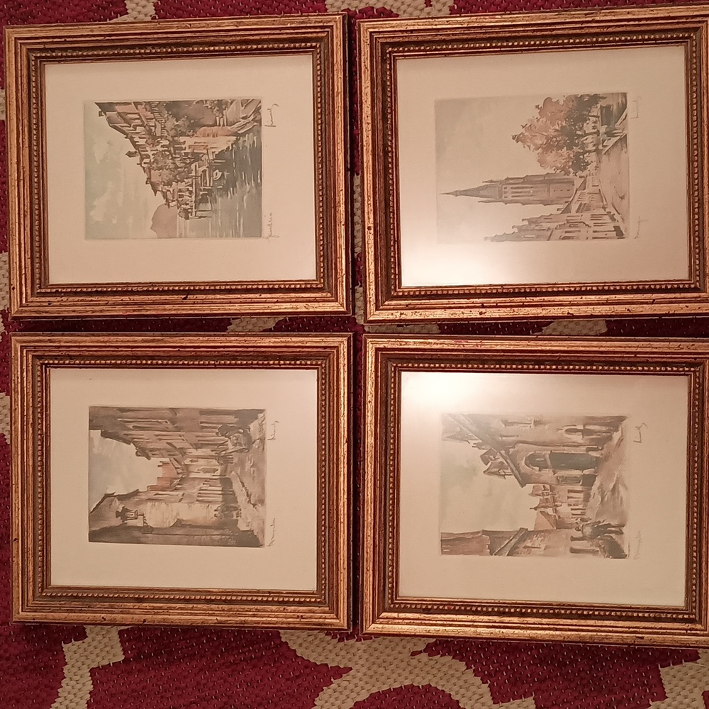 Belgian Prints Signed by the Artist Roger Hebbelinck